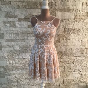 Jodi Kristopher Sleeveless Mini Skater Dress